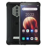 Blackview BV6600 IP68 Wasserdicht 8580mAh Robuste Smartphone Octa Core 4GB + 64GB 5.7"FHD Handy 16MP Kamera NFC Android 10, Schwarz
