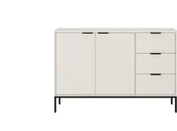 Buffet Seattle mit 3 Schubladen und 2 Türen, Weiß, 150cm