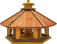4iQ Massivholz-Vogelfutterhaus KUKUŁKA I 50,5x58x47 cm