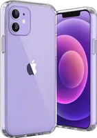 Durchsichtige Handyhülle für iPhone Transparente  Hülle – , Kristallklare Schutzhülle, iPhone Clear Case, Stoßfest, Kratzfest, Ultradünnes TPU Cover, Flexible & Rutschfeste iPhone Schale mit Displayschutz 16, 15, 14, 13, 12, 11, Pro & Pro Max – IPhone 12 / Ohne