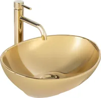 Rea Aufsatzwaschbecken Sofia Oval Gold