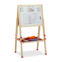 3 in 1 Kindertafel Staffelei Whiteboard&Kreidetafel&Zeichenpapier