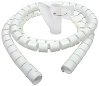 Bambelaa! Kabelschlauch 3m Kabelkanal kürzbar Kunststoff flexible Kabelorganisation 20mm Durchmesser