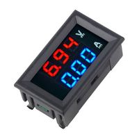 DC 100V 10A Blue + Red LED AMP Dual Digital Volt Meter Voltmeter Amperemeter