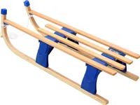 vidaXL Skladacie sane drevené 110 cm