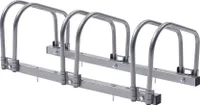 Stojak rowerowy AREBOS na 3 rowery, wielokrotny stojak rowerowy z rozstawem kół 21 cm, uchwyt rowerowy na opony o szerokości 35-60 mm, stojak rowerowy 70 x 30 x 26 cm