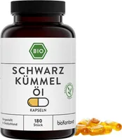 Schwarzkümmelöl Kapseln I ägyptisch - naturbelassen - kaltgepresst I 180 vegane Kapseln | bioKontor