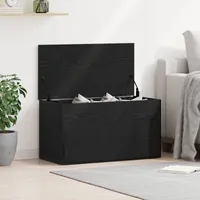 vidaXL Aufbewahrungstruhe Schwarz Eiche 84x42x46 cm Holzwerkstoff