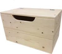 Wood4you - Spielzeugkiste Kickfichte 80Lx50Hx50T cm