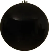 Weihnachtskugeln Kunststoff 20cm schwarz, 1 Stück