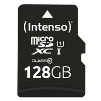 Intenso 3424491, 128 GB, MicroSD, Class 10, UHS-I, Class 1 (U1), odolná voči teplotám, odolná voči nárazom, vodotesná, odolná voči röntgenovému žiareniu