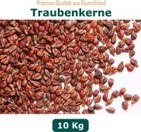 Lose Traubenkerne von MediSafety by Dr. Schandelmeier ohne Chemie gereinigt thermisch getrocknet Gebinde von 0,5 bis 10,0 Kg, Größe:Traubenkerne 10.0 Kg