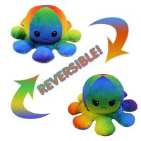 Plüschtier Doppelseitiges Kuscheltier Stimmung Regenbogen Kätzchen Plüsch 