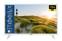 TELEFUNKEN XH32SN550S-W 32 Zoll Fernseher/Smart TV (HD Ready, HDR, Triple-Tuner) - Inkl. 6 Monate HD+ [2023]