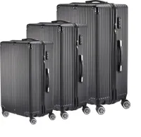 ProximaX ABS Reisekoffer Schwarz 3er Set (M+L+XL)