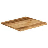vidaXL Tischplatte mit Baumkante 60x60x2,5 cm Raues Massives Mangoholz