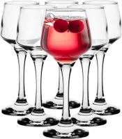 Glasmark Krosno Schnapsgläser 6er Set 75 ML Gläser Set Für Schnaps Vodka Glas Shots Likör Schnapsglas Shotgläser Likörgläser Geschenkset Wodka Transparent 6 x 75 ML
