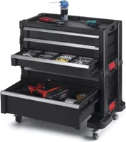 Keter Modularer Werkzeugkasten Schwarz