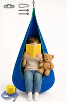 Hängesessel für Kinder inkl. Aufhängesystem & Pumpe – Hängesack aus Baumwolle – Outdoor & Indoor – 80 kg Tragkraft