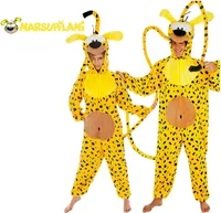 Marsupilami™ zvierací kostým pre dospelých žlto-čierny XL (190 cm)
