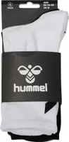 hmlCHEVRON 6-PACK PONOŽKY - BIELE/BLACK/GREY - 14