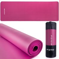 FIZYO Gymnastická podložka s taškou (183 x 61 x 1 cm) | Podložka na jogu, tréning, odpočinok a relaxáciu | Fitness podložka z NBR peny