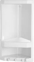 JUNIOR Eckregal 2-Fach, 18,9x38,5x13,9 cm, Thermoplast, weiß