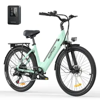 E-Bike für Damen, 26 Zoll Elektrofahrrad City E-Bikes & E-Hollandräder mit 36V 13AH Akku, Citybike bis zu 100KM Elektrofahrräder, MileCity