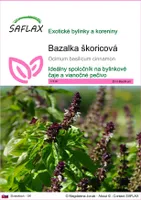 SAFLAX - Bazalka škoricová - Ocimum basilicum cinnamon - 200 Semená