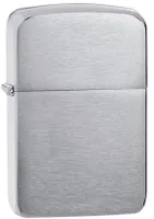 Zippo 60001169 1941 Replica | Gebürstetes Chrom | Benzinfeuerzeug | Sturmfest