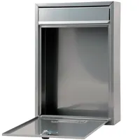 MONZANA® 6x Briefkasten Wandbriefkasten Briefkastenanlage Postkasten Stahl, Farbe:silber