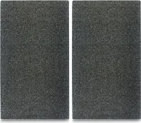 Zeller Herdabdeck-/Schneideplatten "Granit", 2-er Set, Glas, anthrazit 30x52 cm