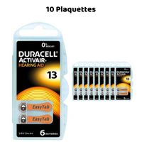 Hörgerätebatterien Duracell Activair 13, 10 Plaketten