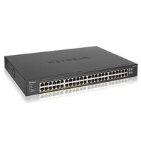 Netgear GS348PP Unmanaged Gigabit Ethernet (10/100/1000) Power over Ethernet (PoE) Schwarz - Unmanaged - Gigabit Ethernet (10/100/1000) - Vollduplex - Power over Ethernet (PoE) - Rack-Einbau
