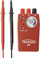 Testboy 77363 Tester ciągłości 20 Plus - z bezdotykowym czujnikiem napięcia, zabezpieczony przed napięciem zewnętrznym
