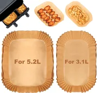 Heißluftfritteuse Zubehör für Tefal 5,2/3,1 L Dual Easy Fry, Philips Dual Basket Airfryer 3000-Serie, Backpapier Zubehör(100PCS)