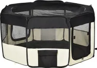 PawHut Puppy Run Free Run Enclosure Pet Playpen Puppy Fen Dog Playpen 600D Oxford Ø120 x H58 cm