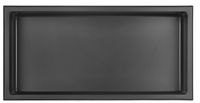 Edelstahl Wandnische 30 x 60 cm (schwarz)