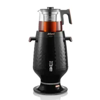 Arzum Ehlikeyf Semowar, Elektrischer Türkischer Teekocher, 2200W, 3,5L Wasserkocher, 1,2L Glas Teekanne, Edelstahl, Intelligente Temperaturregelung