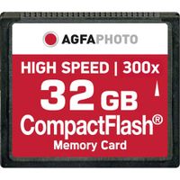AgfaPhoto USB & SD Cards AgfaPhoto Compact Flash 32GB SPERRFRIST 01.01.2010, 32768 MB, Kompaktflash (CF), 100000 Zyklen pro logischen Sektor, 42.8 mm, 3.3 mm, 36.4 mm