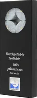 Teelichter aus Stearin, 18/38 mm, Grau, KERZENFARM HAHN, Brenndauer ca. 4h, 10 Stück pro Verpackung