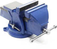 Zverák Wiltec heavy duty 150 mm upínacia čeľusť, upínací nástroj s kovadlinou na ťažké použitie pre pracovný stôl