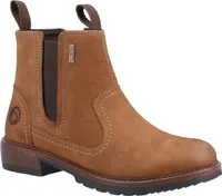 Cotswold dámske kožené členkové topánky Laverton slip on FS5829 (38 EU) (svetlohnedá)