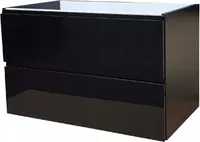 Szafka łazienkowa pod blat czarna 80 x 50 x 46 cm