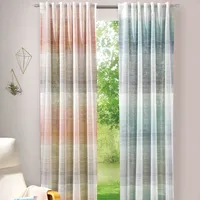 Vorhang mit transparent Schal Farbverlauf