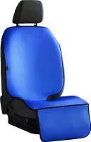 Blaue Ledermatte für einen Autositz