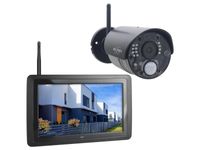 IP Überwachungskamera Set mit Aufzeichnung, 7 Zoll Monitor, Bewegungsmelder