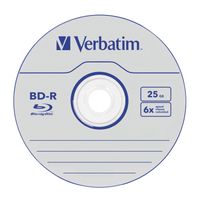 Verbatim Datalife 6x - BD-R - 25 GB - 405 nm - 650 nm - Mehrfarbig - 6x