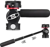Kompaktní fluidní stativová hlava Andoer, panoramatický držák na stativ, hliníková slitina, nosnost 10 kg/22 lbs, videohlava pro stativ, digitální zrcadlovku, teleskop