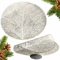 Tischsets Rund Untersetzer Platzset 38 Cm Platzmatte Tischmatte Baumkrone Silber